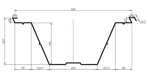 Оборудование для производства бескаркасных арочных ангаров BH-1000-680